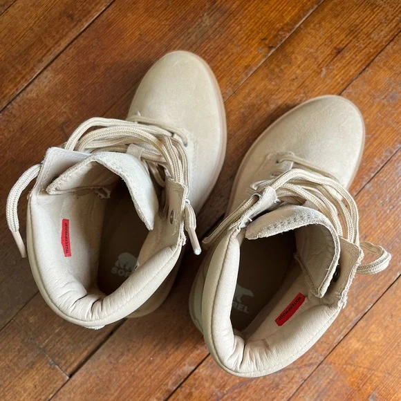 SOREL NEW Tan Lace-Up Women's Boots - Picture 4 of 5